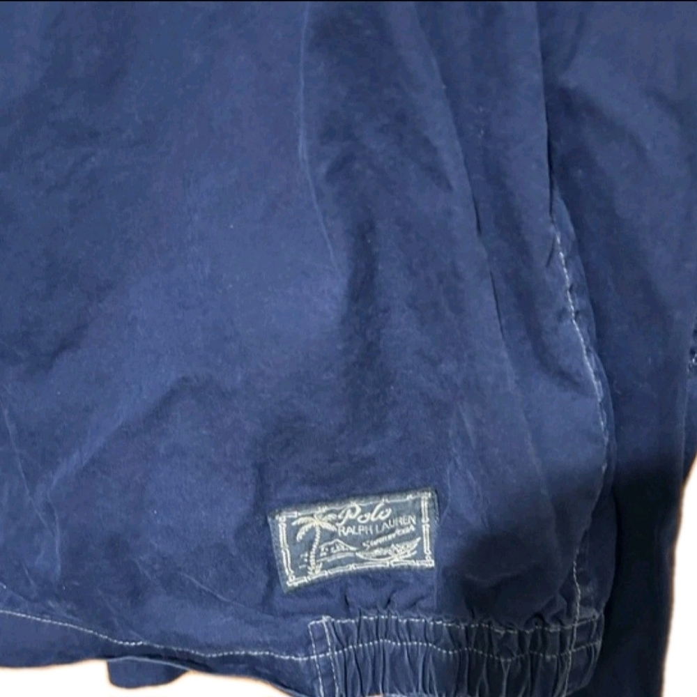 Rare Vintage Ralph Lauren Polo BIG PONY Blue Hooded Jacket Talon Men's XL - Picture 6 of 7
